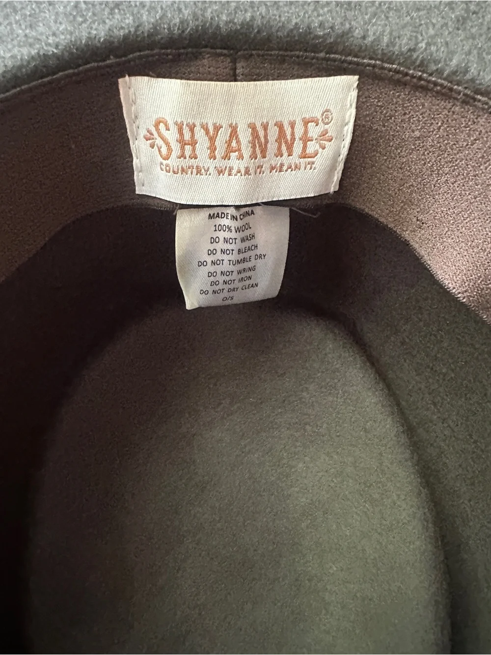 Shyanne Brown Felt Fedora Hat